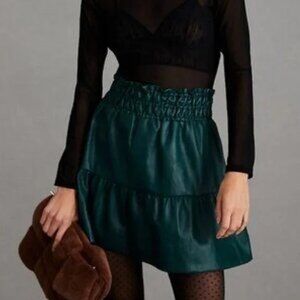 Anthropologie | The Somerset Mini Skirt: Faux Leather Edition - Size S